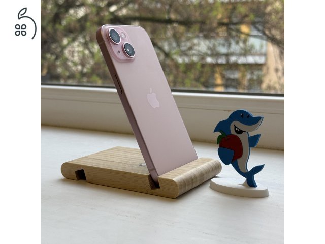 HIBÁTLAN iPhone 15 128GB Pink-1 ÉV GARANCIA - Kártyafüggetlen, MS4113