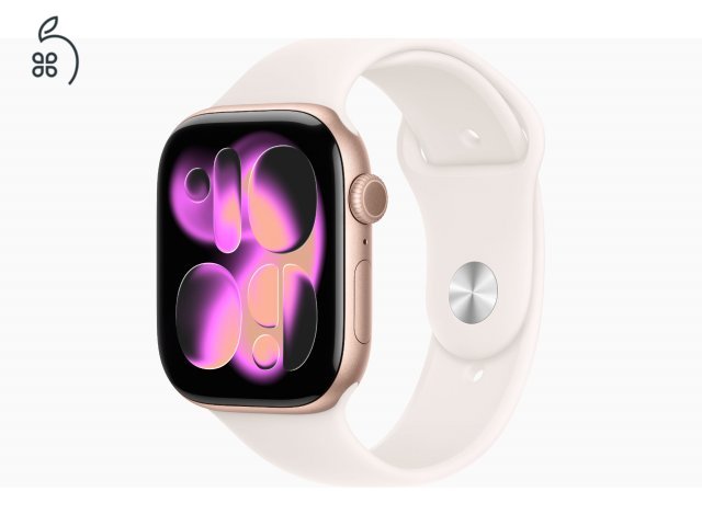 Apple Watch S11 GPS 42mm - Rose Gold Case Light Blush Sport Band - S/M - Csak 1db!
