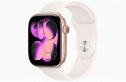 Apple Watch S11 GPS 42mm - Rose Gold Case Light Blush Sport Band - S/M - Csak 1db!