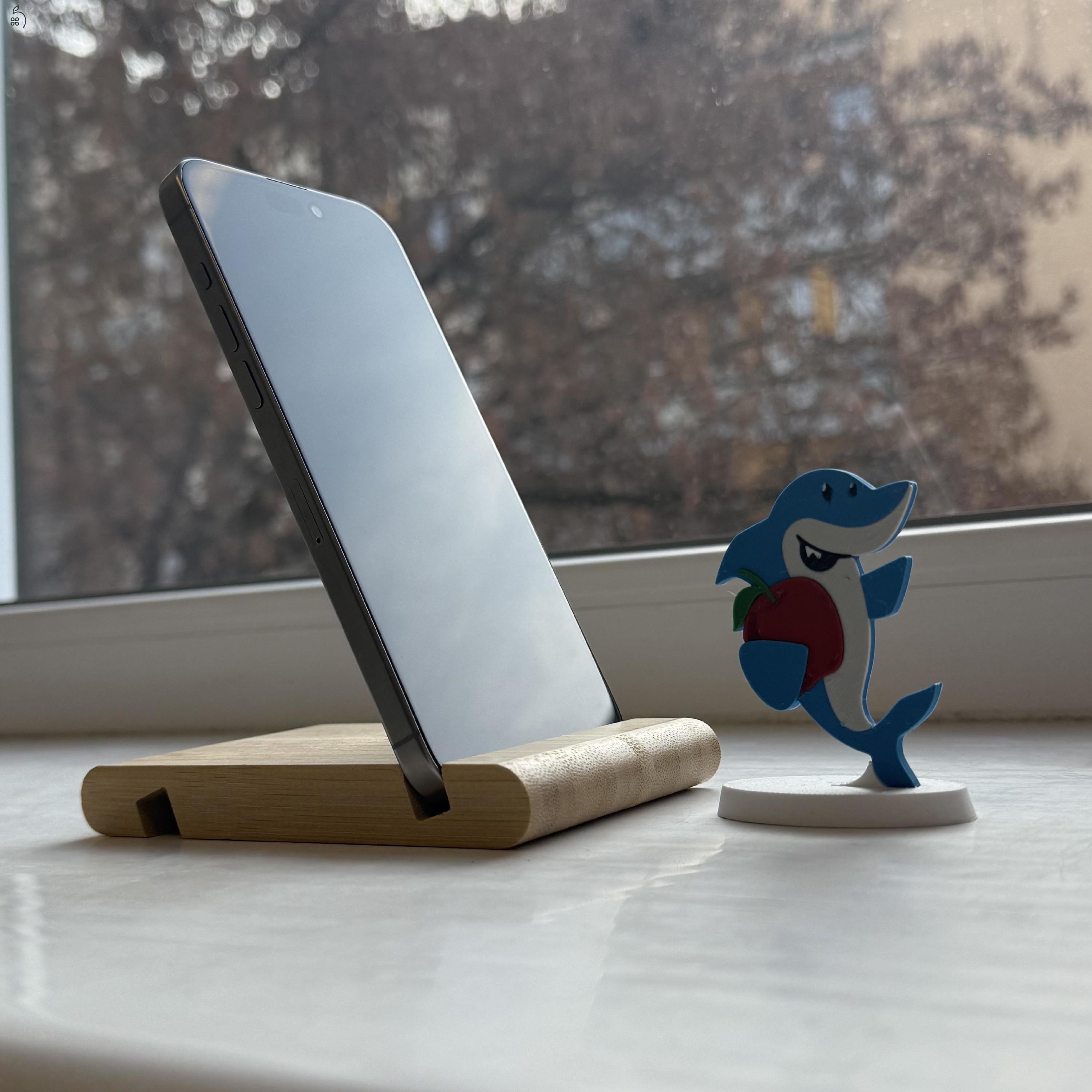 HIBÁTLAN iPhone 15 Pro Max 256GB Natural Titanium-1 ÉV GARANCIA - Kártyafüggetlen, MS4231