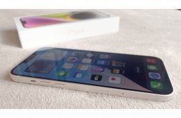 Apple iPhone 14 Plus, Starlight, 128Gb, karcmentes, független, új állapotú, 91%