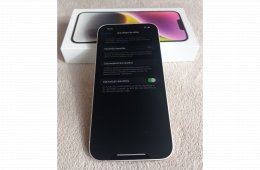 Apple iPhone 14 Plus, Starlight, 128Gb, karcmentes, független, új állapotú, 91%