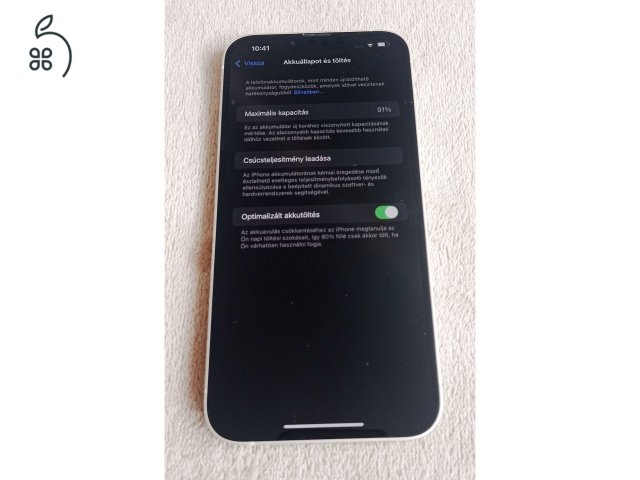 Apple iPhone 14 Plus, Starlight, 128Gb, karcmentes, független, új állapotú, 91%