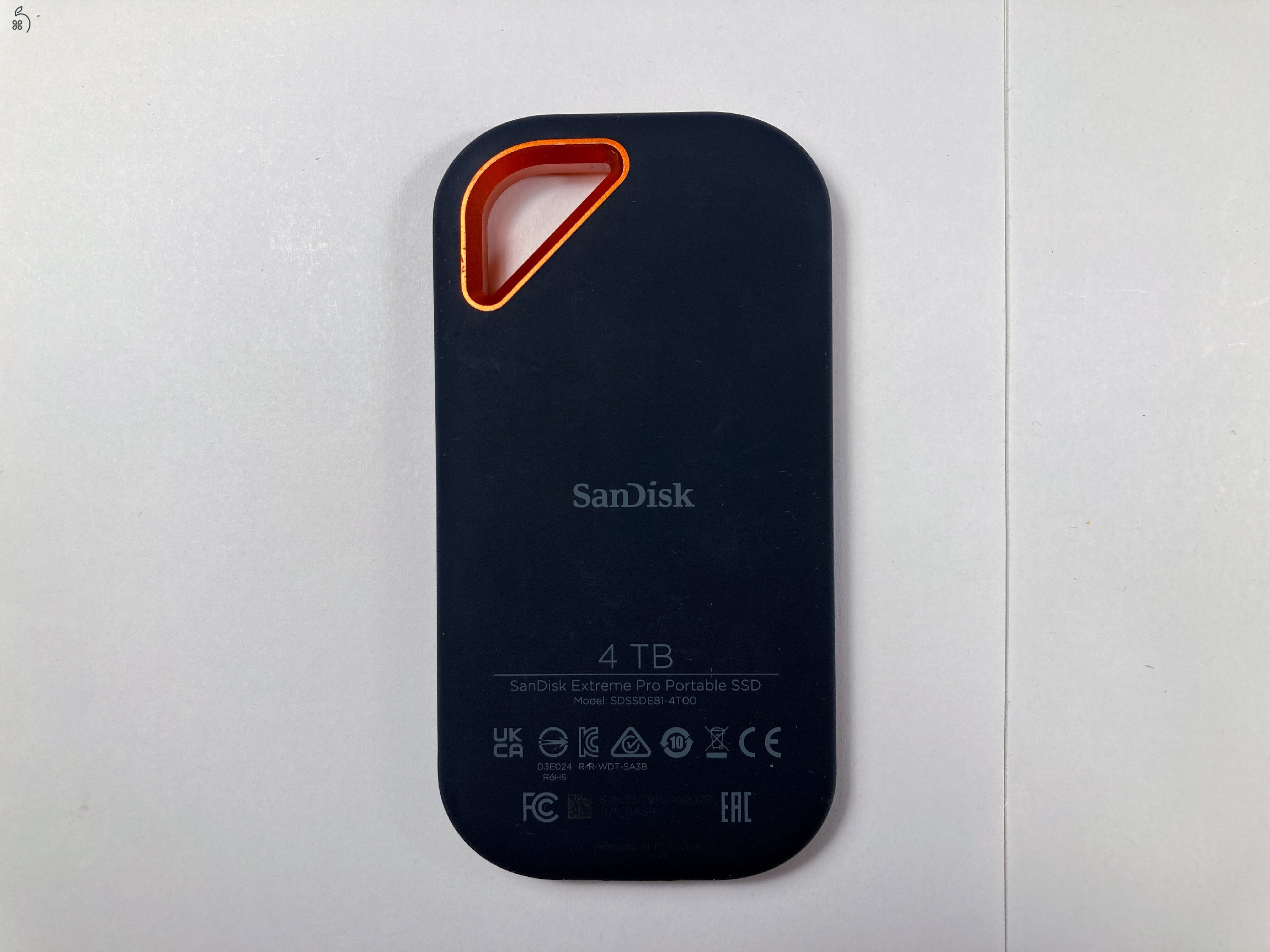 SanDisk Extreme Pro 4TB Portable SSD (V2 - Javított széria!) – 100/100%, Számlás