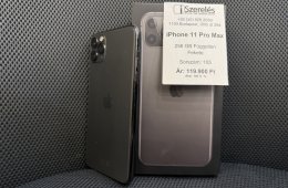 iPhone 11 Pro Max 256GB független fekete akku 100% (105) iSzerelés.hu