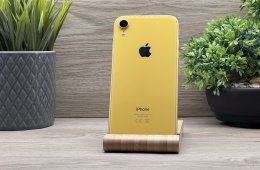 iPhone XR Yellow 64GB 2 ÉV Garanciával Számlával 100% Akku