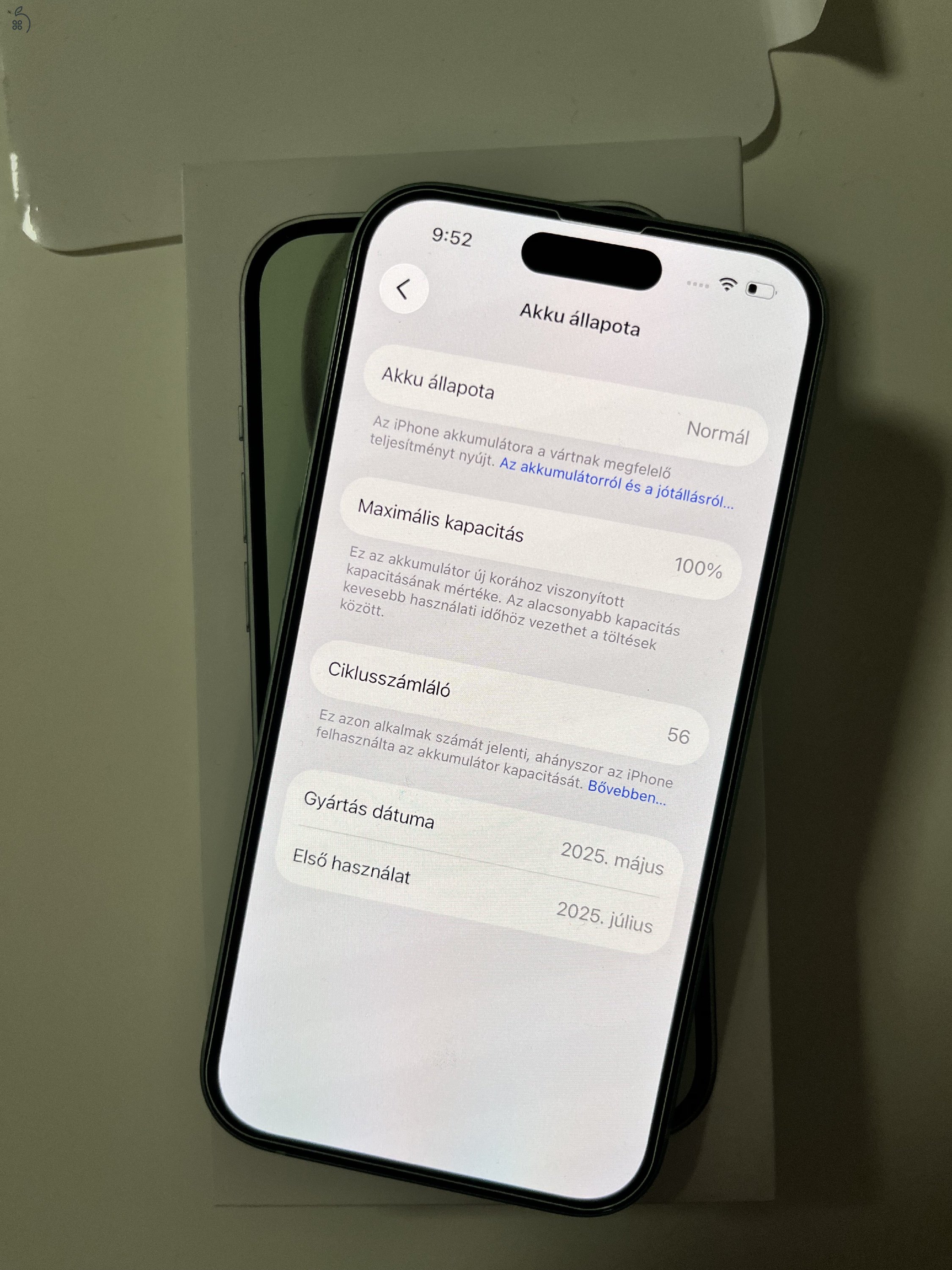 iPhone 15 128GB Apple garancia! Akku 100%!
