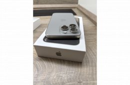 Iphone 15 pro 256 gb natúr titán hibátlan telefon eladó