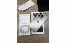 Iphone 15 pro 256 gb natúr titán hibátlan telefon eladó