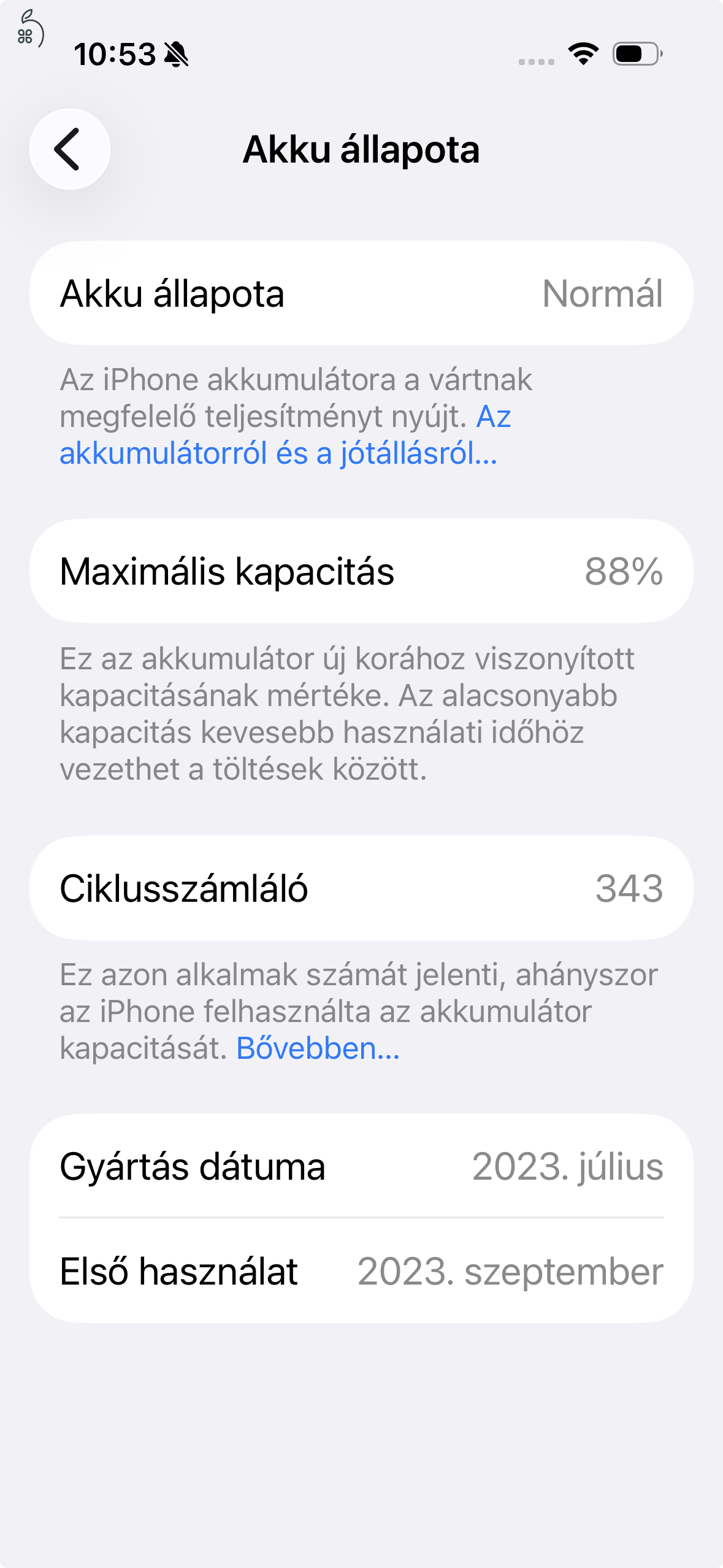 Iphone 15 pro 256 gb natúr titán hibátlan telefon eladó