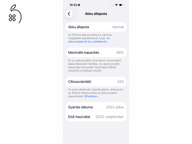 Iphone 15 pro 256 gb natúr titán hibátlan telefon eladó