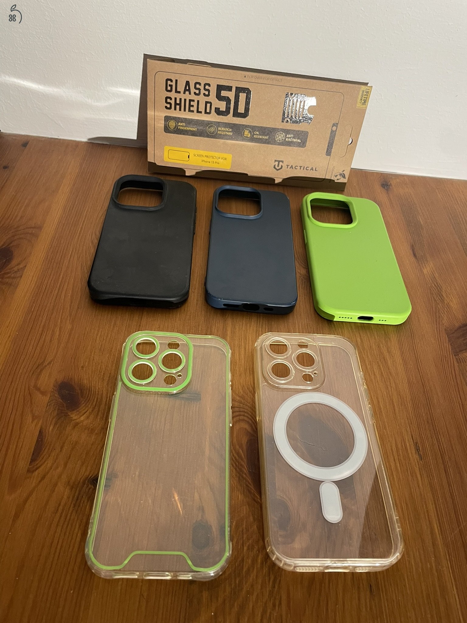 iPhone 15 pro tokok + üvegfólia