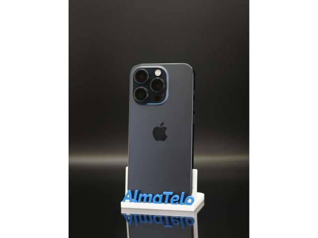 Apple iPhone 15 Pro 256 GB Blue Titanium 100% akku - 12 HÓ GARANCIA