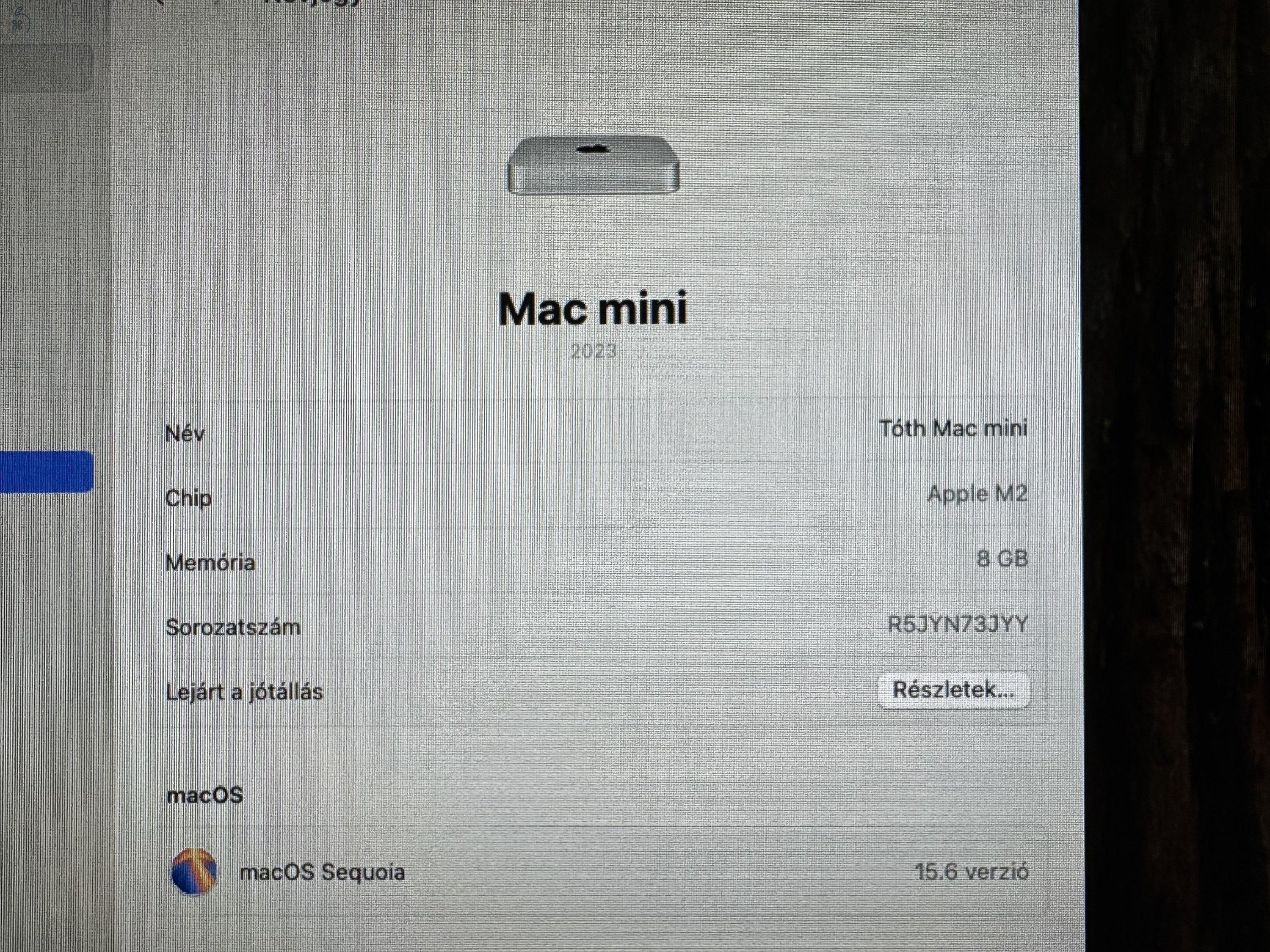 Mac Mini M2 -  8 mag CPU / 10 mag GPU / 8GB / 256 GB