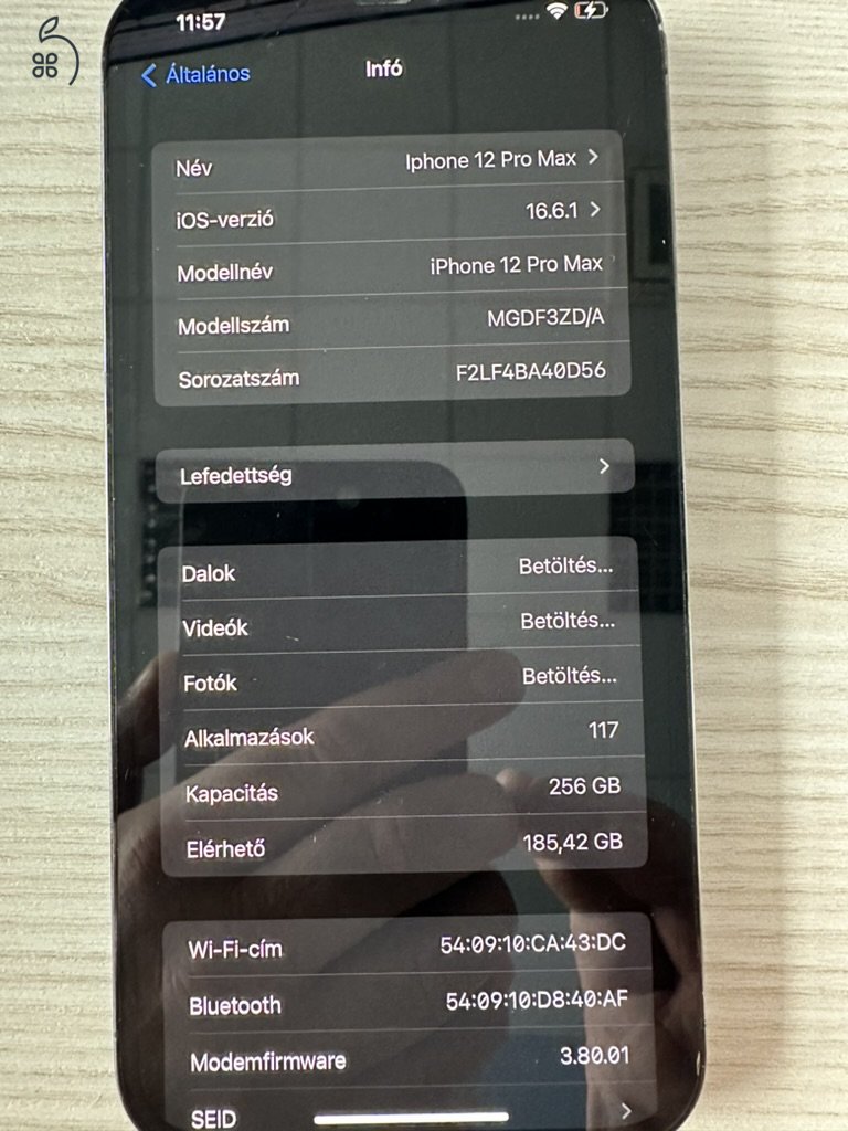 Tökéletes állapotban lévő Iphone 12Pro max eladó
