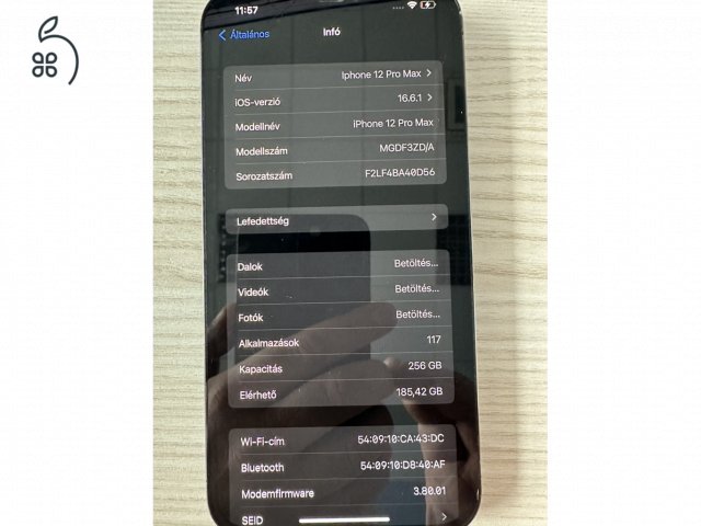 Tökéletes állapotban lévő Iphone 12Pro max eladó