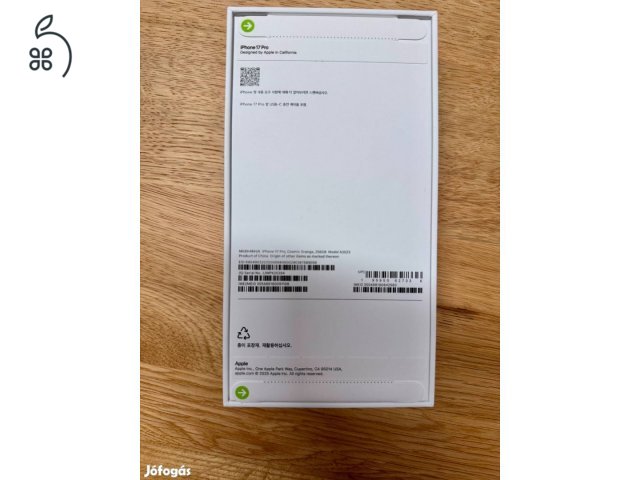 iPhone 17Pro 256 GB Cosmic Orange, bontatlan, új