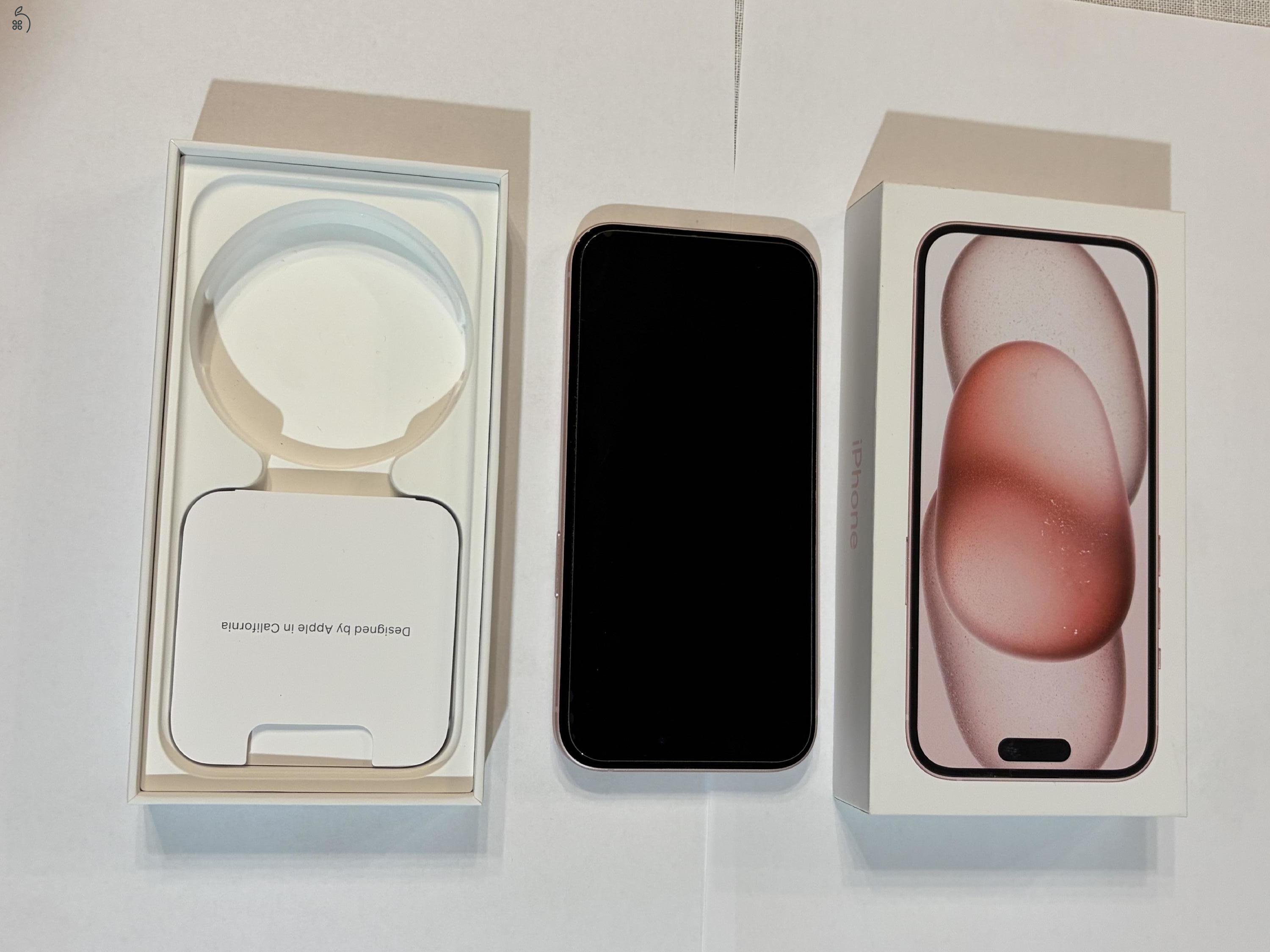 Apple iPhone 15 – 128 GB – Rózsaszín 