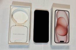 Apple iPhone 15 – 128 GB – Rózsaszín 