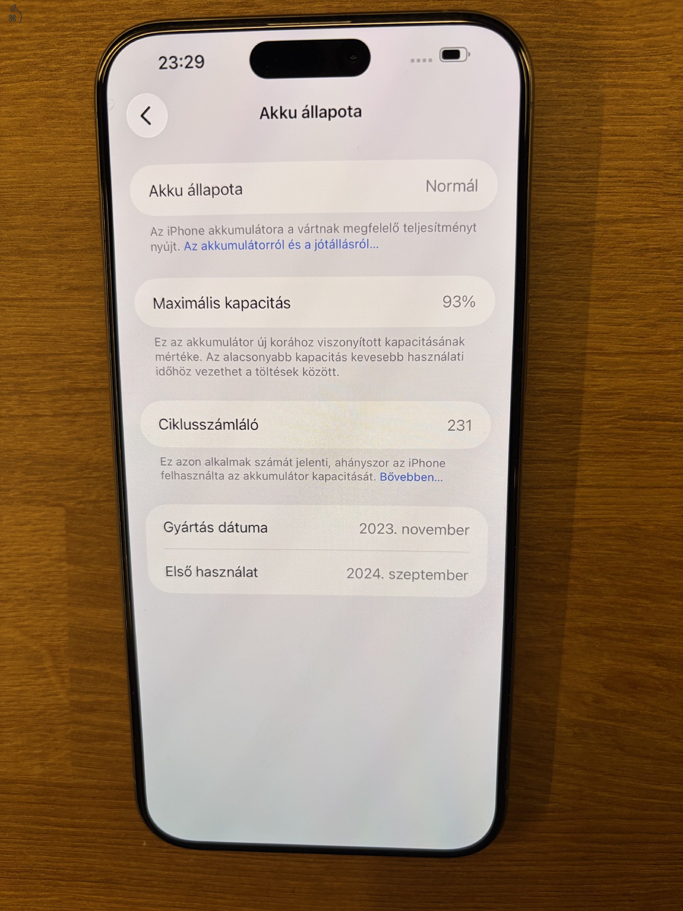 iPhone 15 Pro max Újszerű