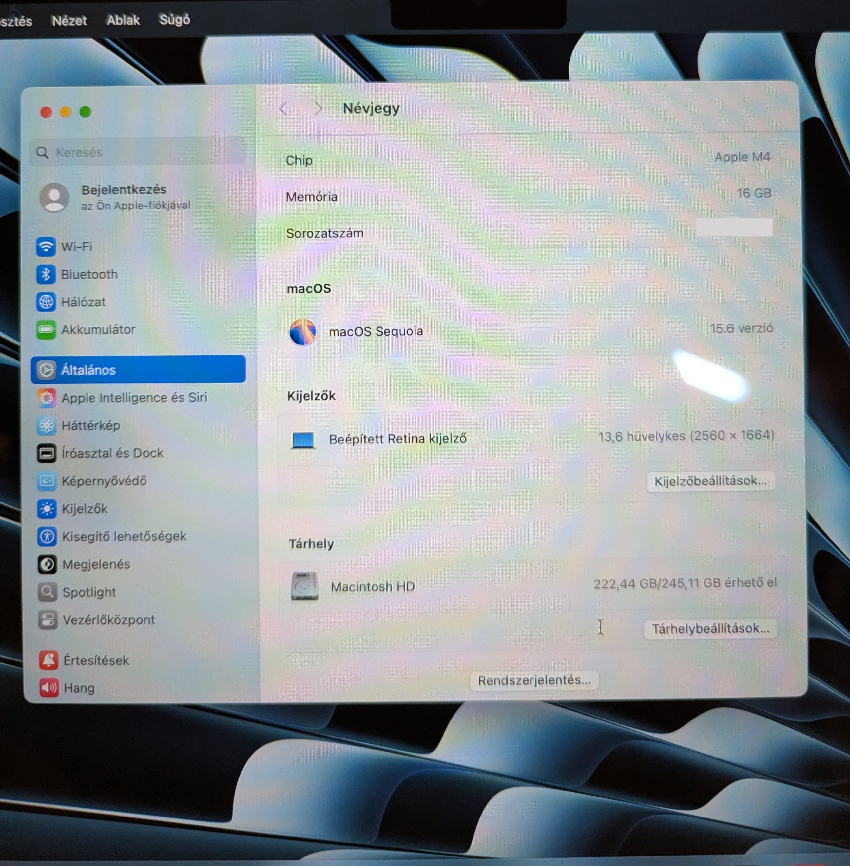 MacBook Air M4 gyári garanciális