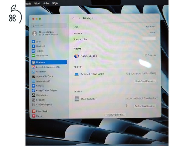 MacBook Air M4 gyári garanciális