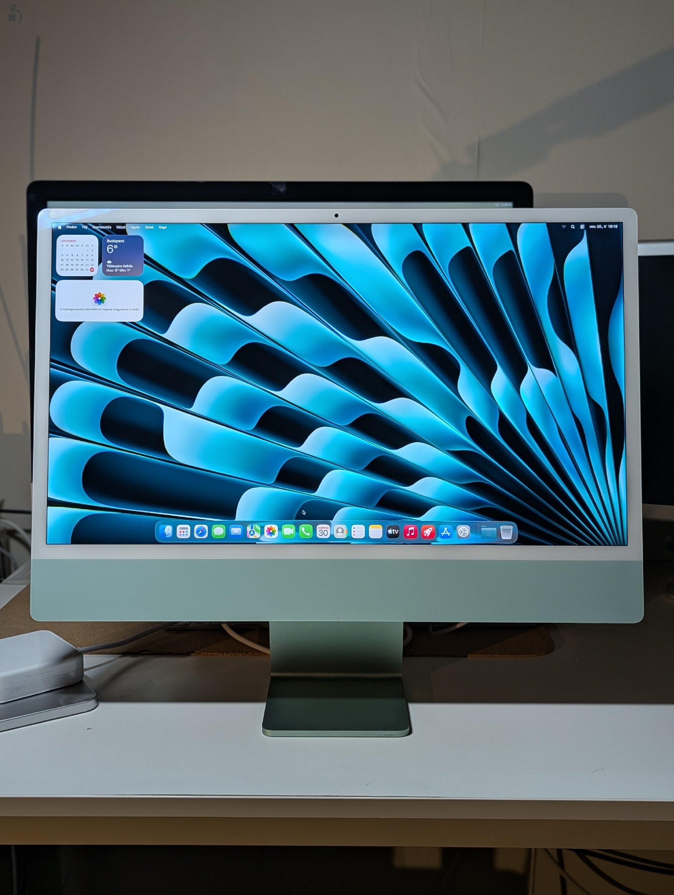 iMac M1 16/512GB zöld szín, megkímélt