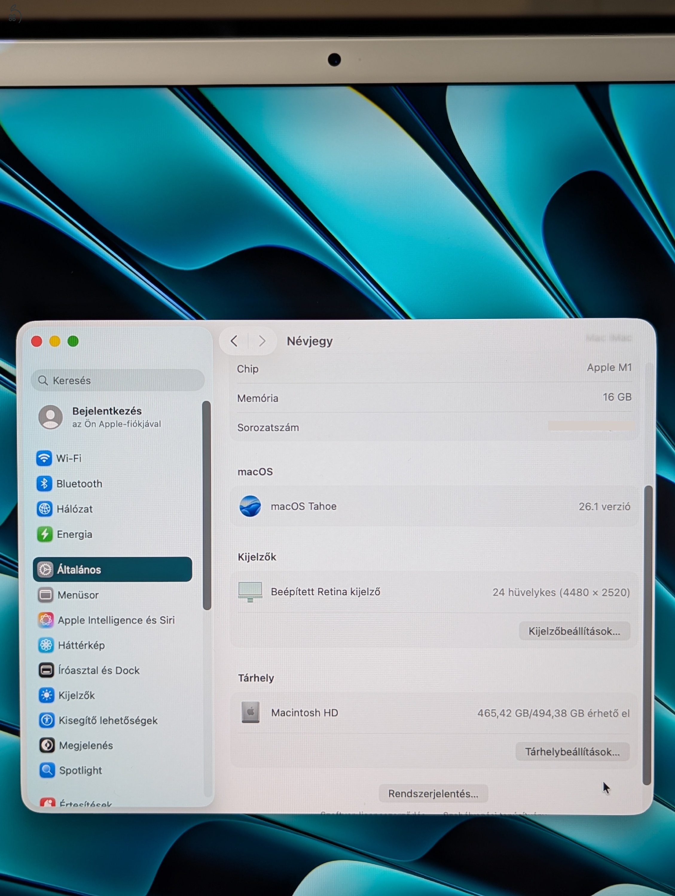 iMac M1 16/512GB zöld szín, megkímélt