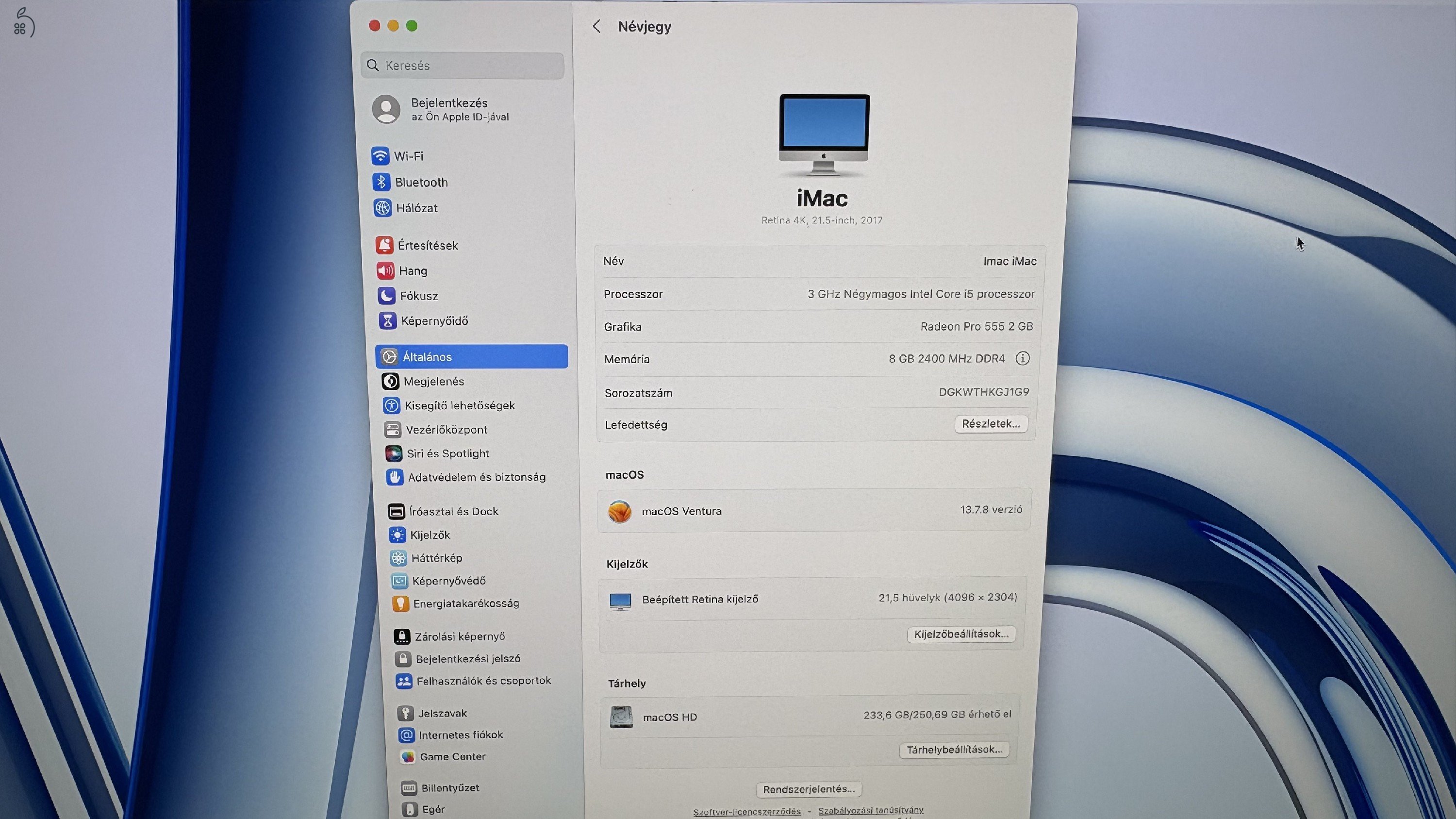 iMac Retina 4K, 21.5-inch, 2017 - 250GB SSD