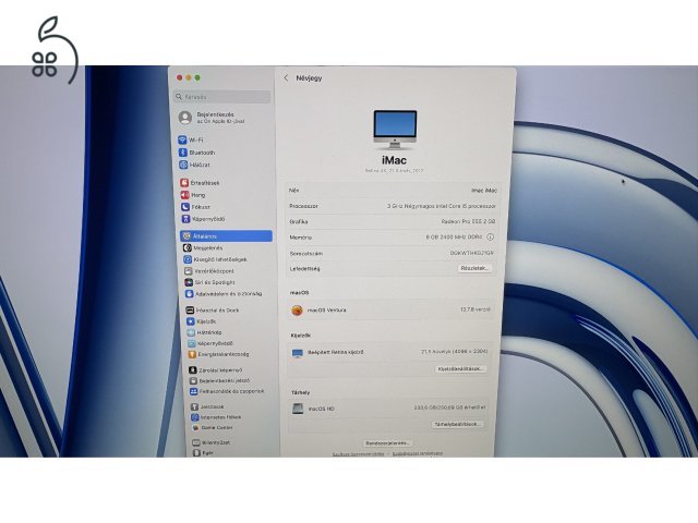 iMac Retina 4K, 21.5-inch, 2017 - 250GB SSD