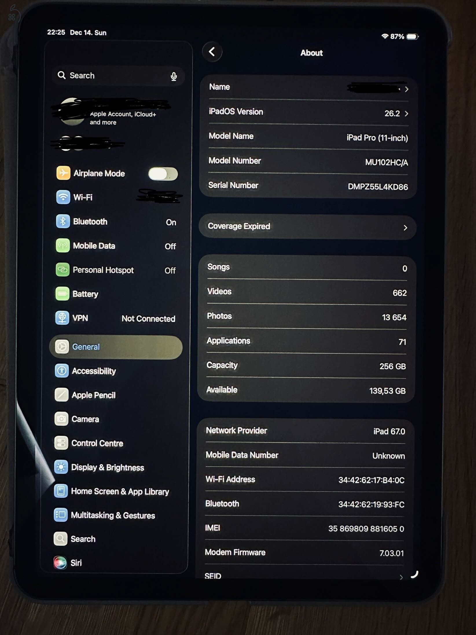 Ipad Pro 11 inch 2018 256Gb ezust