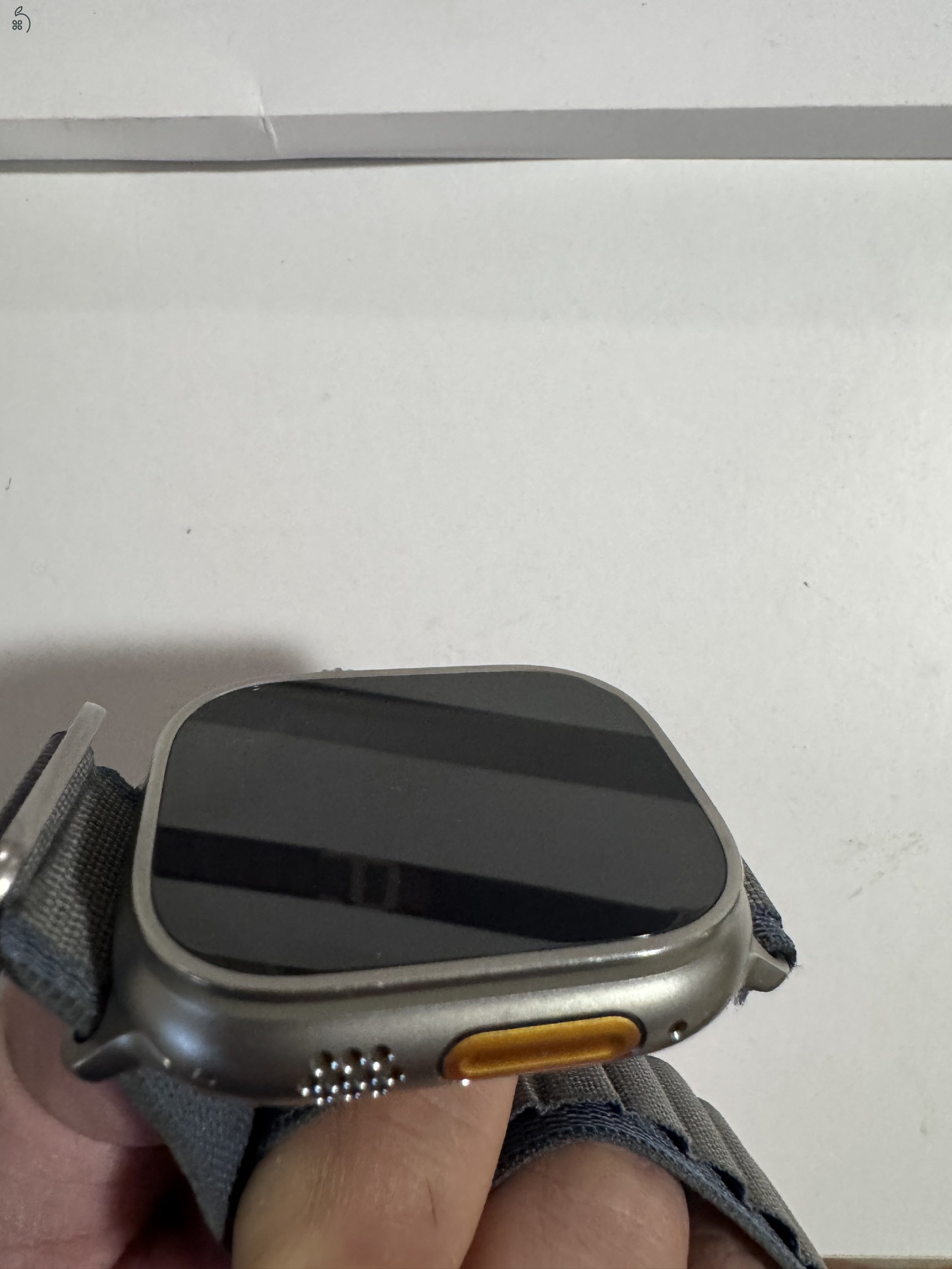 Apple Watch Ultra 2 GPS + Cellular, 49 mm-es titántok, kék Alpesi pánt - L