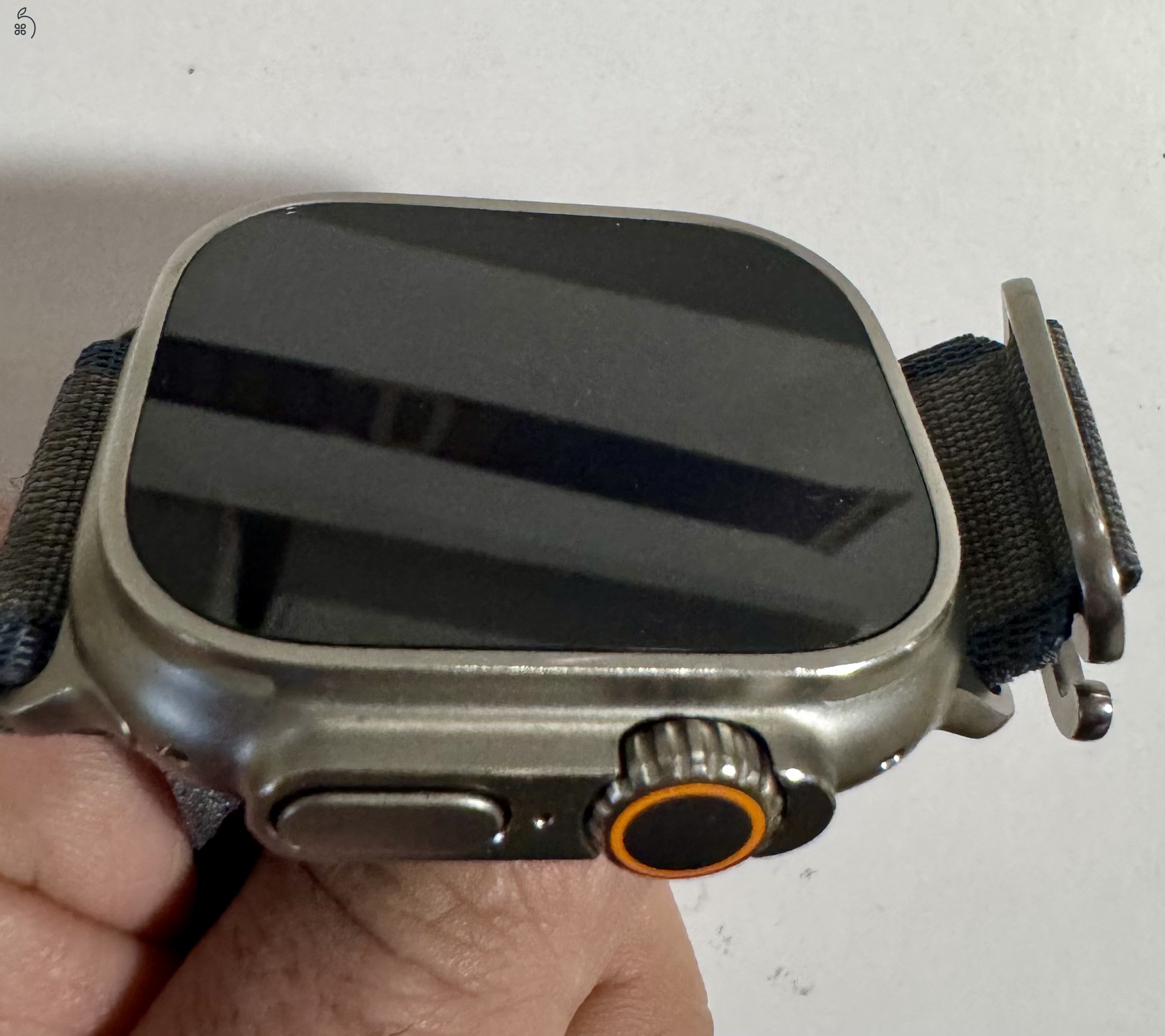Apple Watch Ultra 2 GPS + Cellular, 49 mm-es titántok, kék Alpesi pánt - L