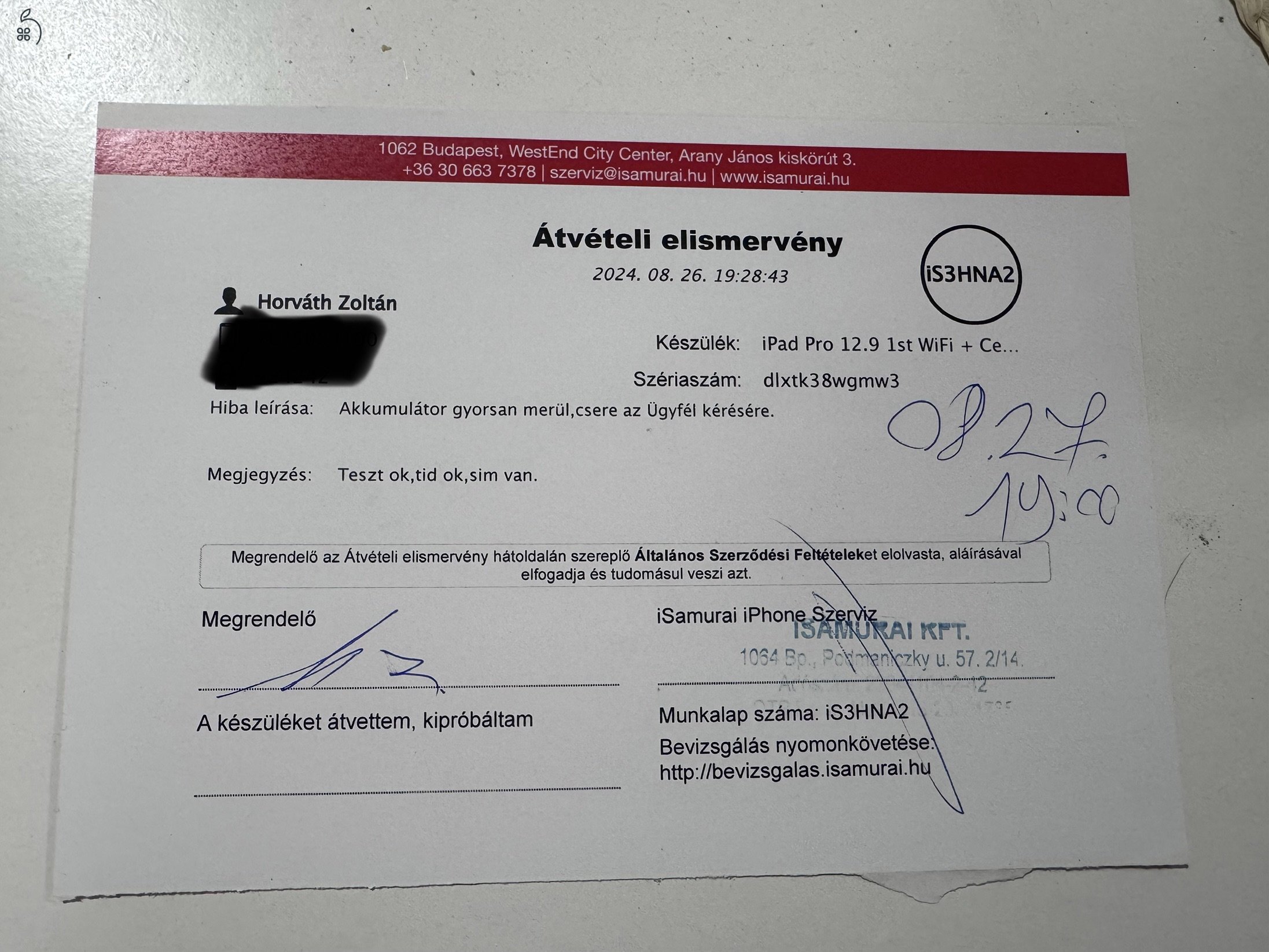 iPad Pro 12.9 1st WiFi + Cellular ÚJ AKKSI!!