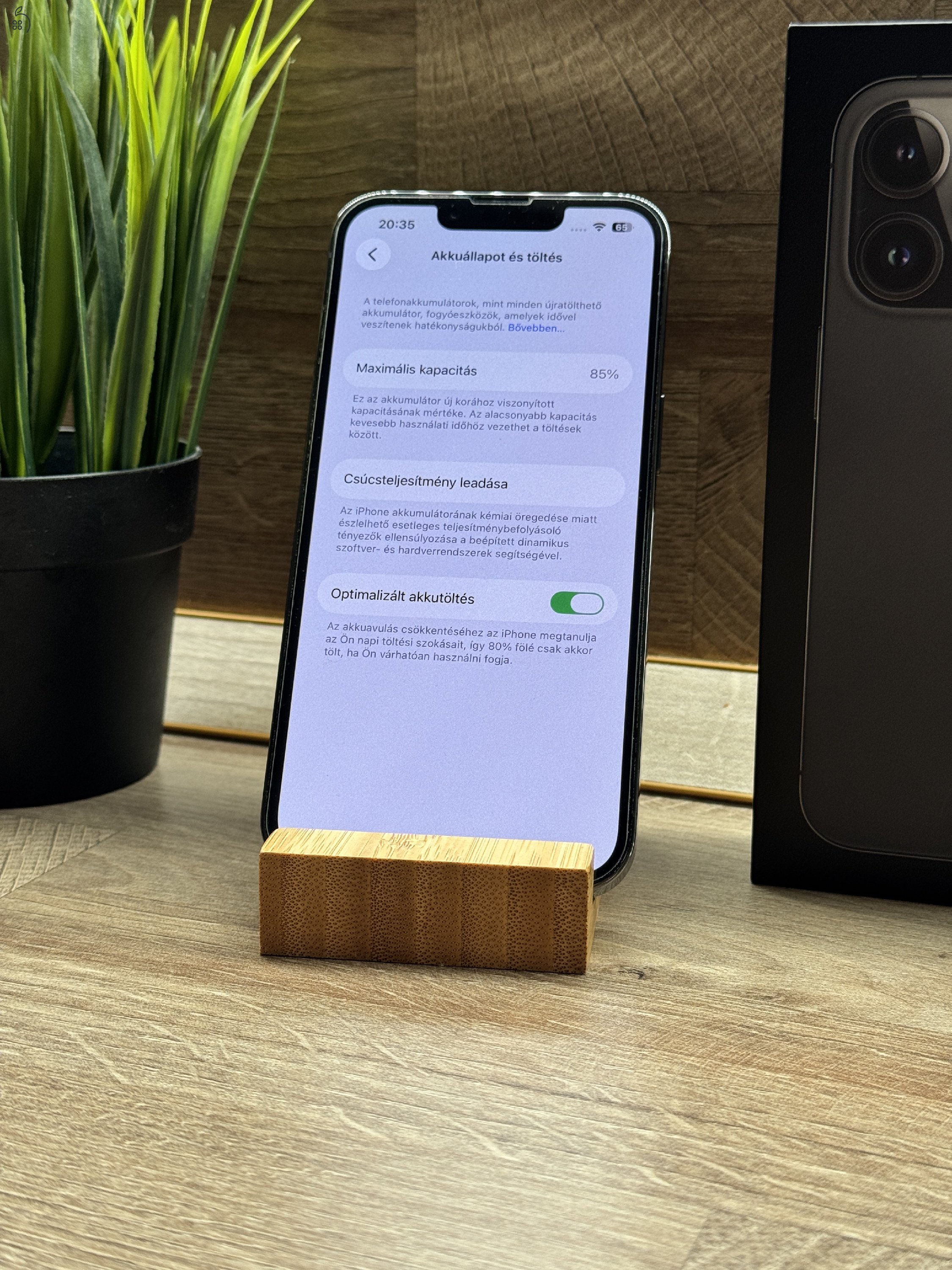 IPHONE 13 PRO - 86 % - Kártyafüggetlen - 128 GB – Makulátlan