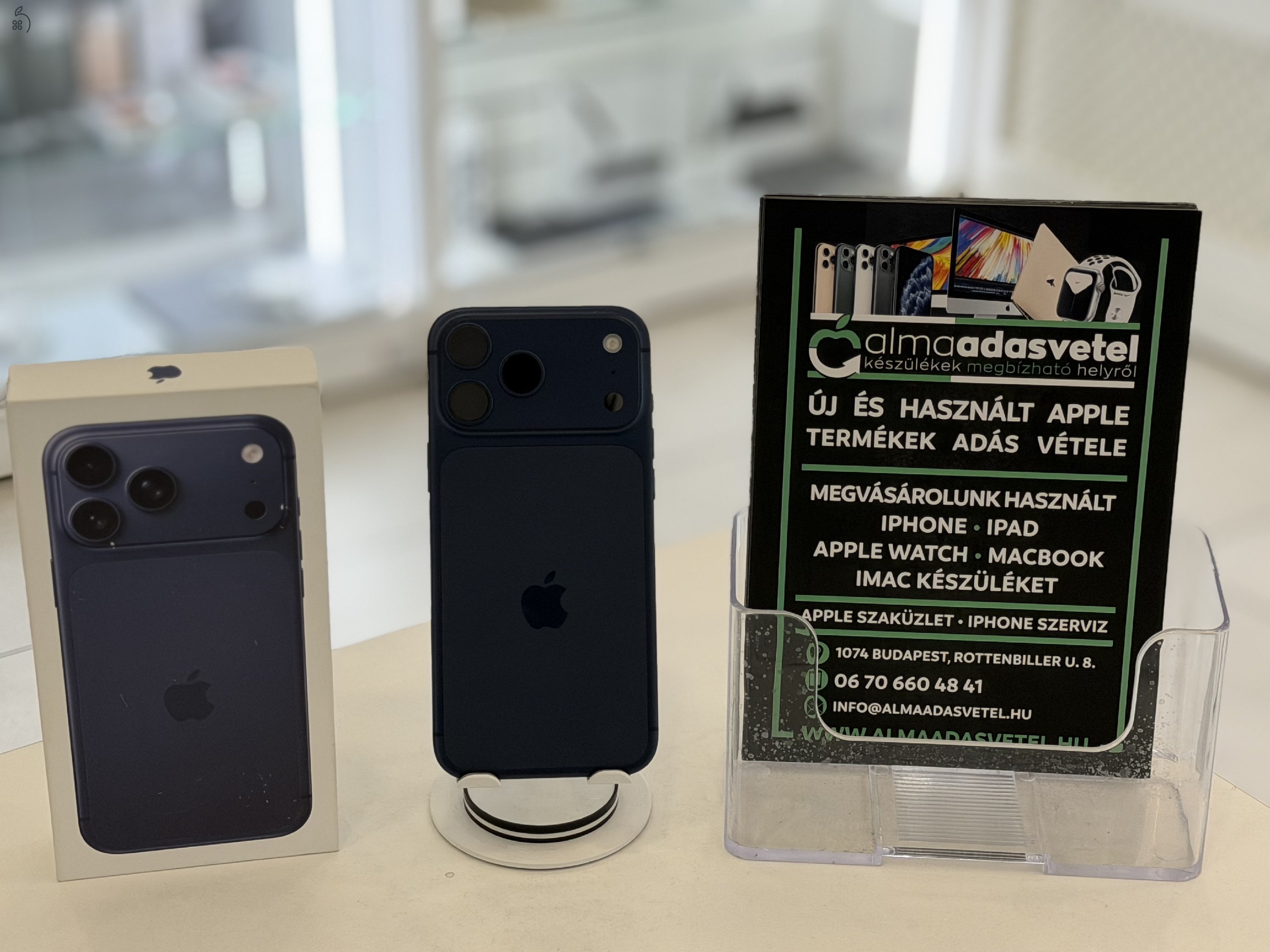 iPhone 17 Pro Max 2TB Független Hibátlan/2028.10.09.Gar./Akku 100%/p4637