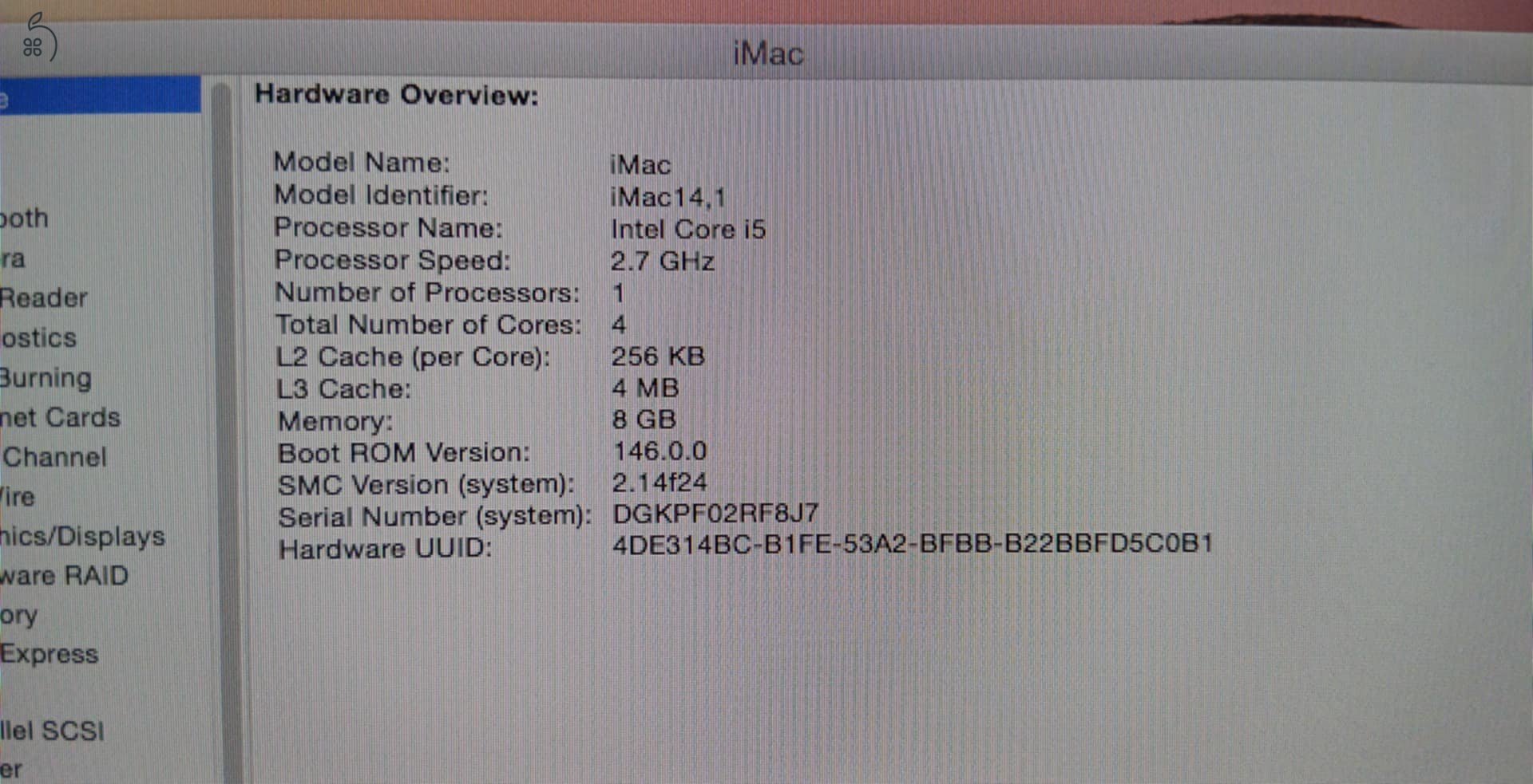 iMac 2013 Late 21,5 zoll