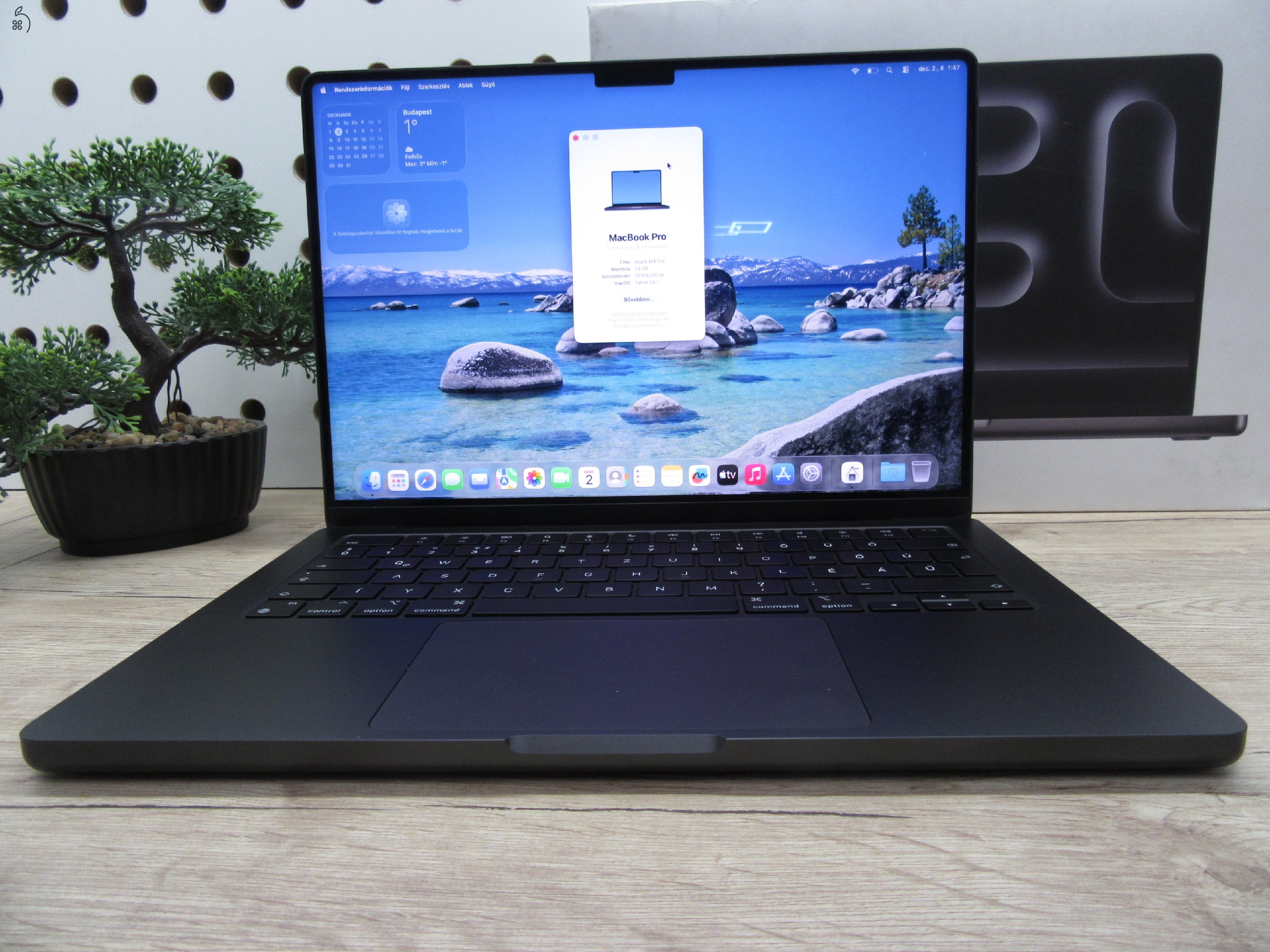 Apple MacBook Pro 14” M4 Pro – Titkos fegyver munkához, villámgyors, szinte vadonatúj – Használt, karcmentes – 3 hónap garancia