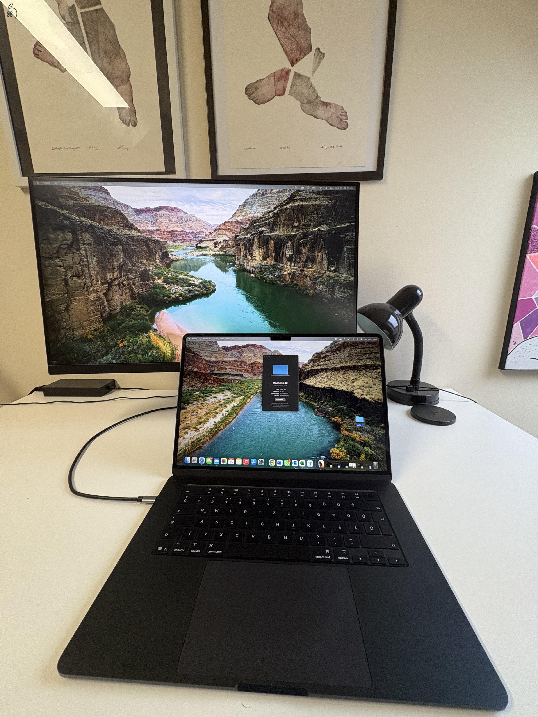 Eladó MacBook Air 15” M4 – 16 GB RAM / 512 GB 