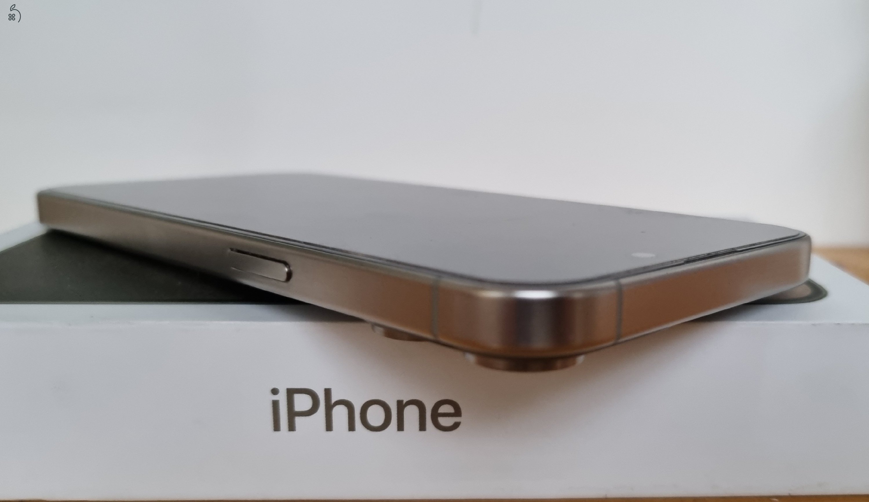 iPhone 15 Pro Max Natural Titanium 256GB független, szép állpotú