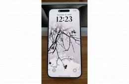 iPhone 15 Pro Max Natural Titanium 256GB független, szép állpotú