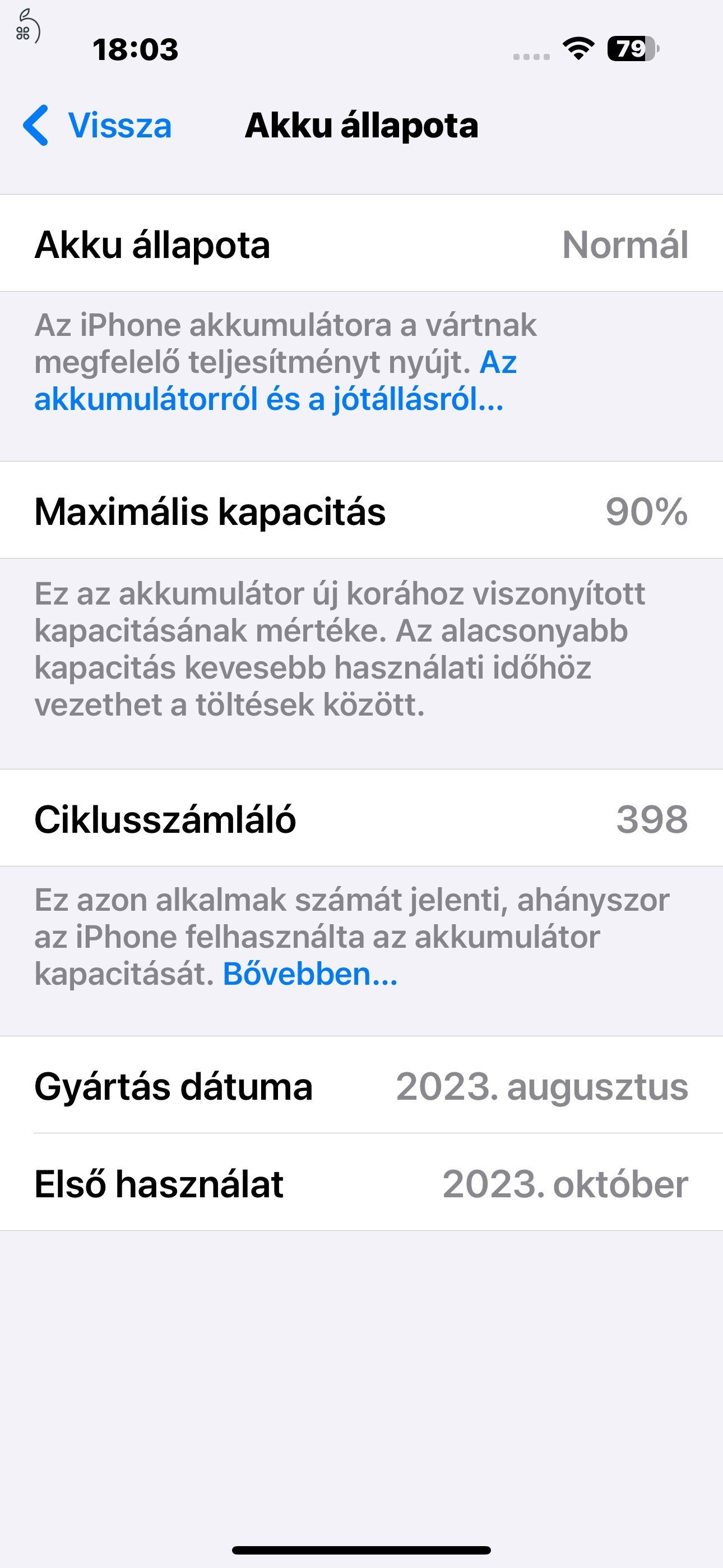 iPhone 15 Pro Max Natural Titanium 256GB független, szép állpotú