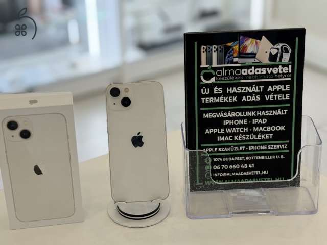 iPhone 13 128GB Független Újszerű/1-3 hónap gar./Akku 87%/p4639