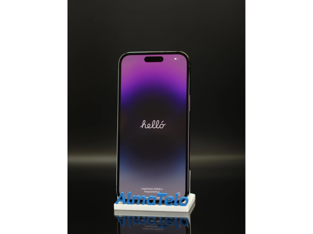 Apple iPhone 14 Pro Max 128 GB Deep Purple 100% akku - 12 HÓ GARANCIA