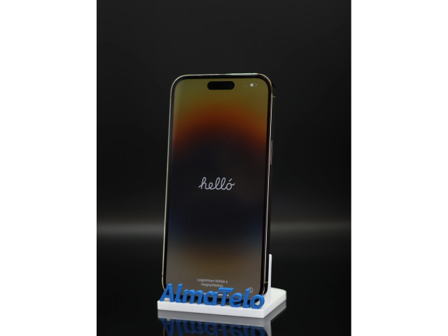 Apple iPhone 14 Pro Max 128 GB Gold 100% akku - 12 HÓ GARANCIA