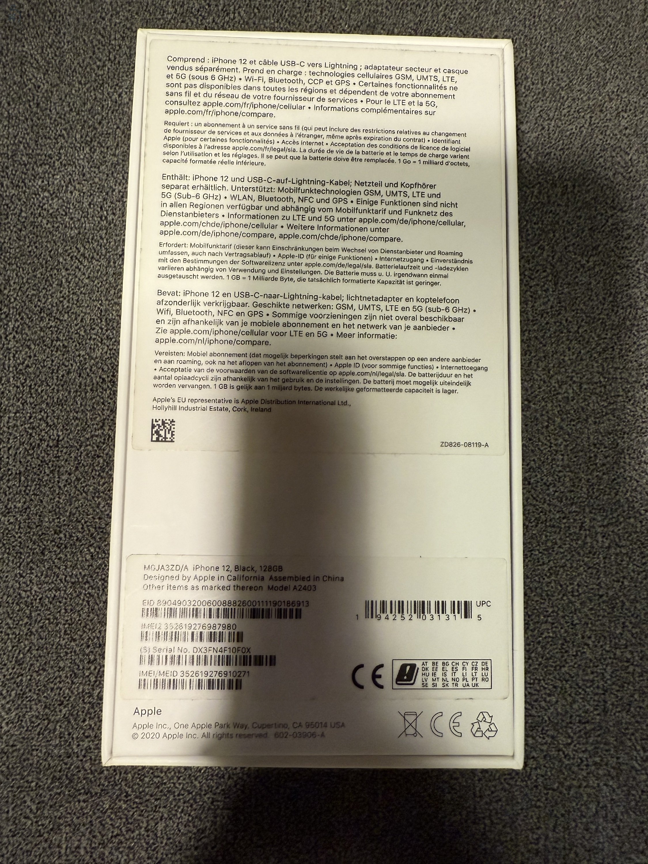 Iphone 12 black 128GB