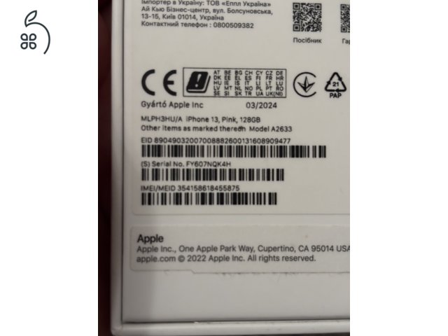Iphone 13  újszerű állapotban