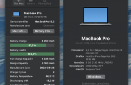 MacBook Pro / i5 2.3GHz - 4 Mag / 8GB RAM / 512GB SSD / ÚJ AKKU!