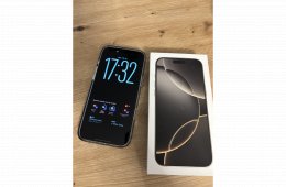 HIBÁTLAN iPhone 16 Pro MAX 256G Natúr TITÁN, 100% akkumulátor, 3 év garancia!