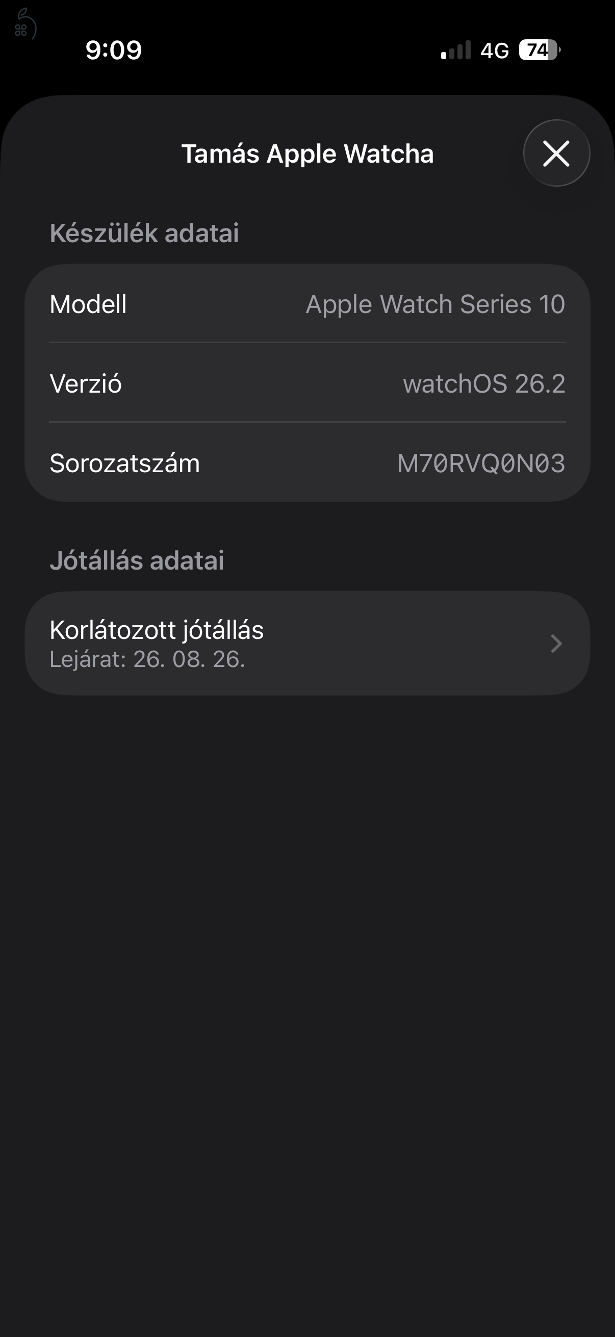 Apple Watch Series 10 42mm Silver